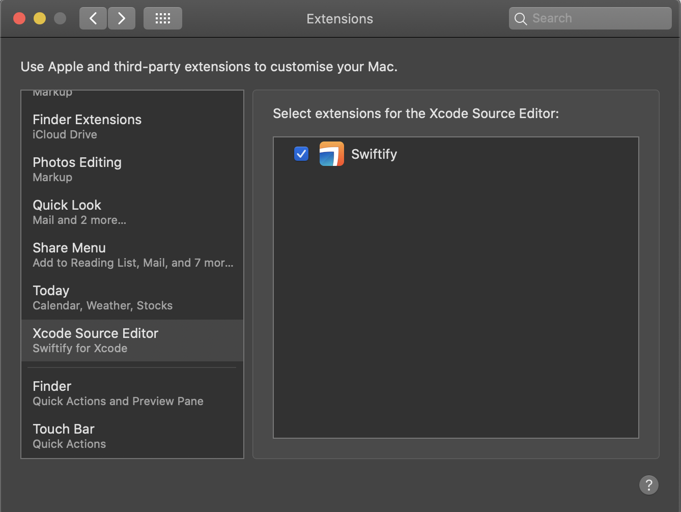 swiftify for xcode